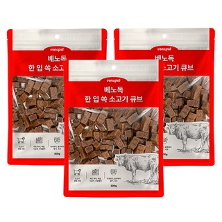 베노독 강아지용 한입 쏙 큐브 연어 간식