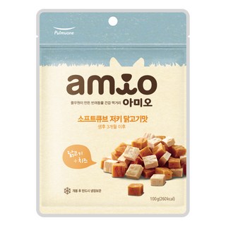 풀무원아미오 강아지 소프트 큐브 저키, 닭고기, 100g, 1개