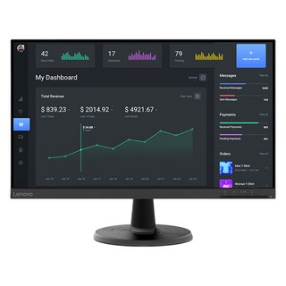 레노버 FHD VA패널 75Hz 모니터 67A2KAC6KR, 60.458cm, D24-40
