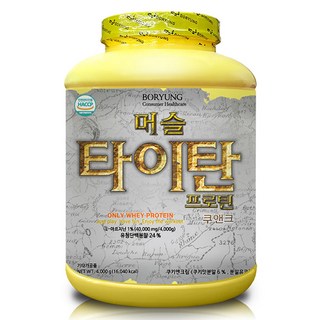 보령 머슬타이탄 프로틴 쿠키 앤 크림, 4kg, 1개