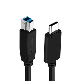 嚴選 Type-c to USB3.0B 影印線/印表機B口傳輸線 1M, 尼龍+鋁合金材質, 5Gbps高速傳輸, 1條