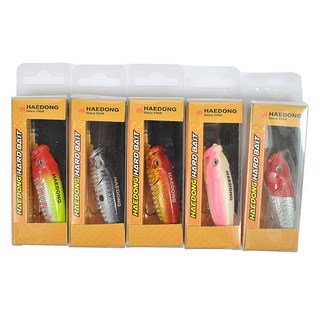 HAIDON 海東 Olwa Popper 2 頂級水餌 5 件套, 1組, 隨機出貨