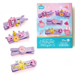 키저스 블럭 프린세스 헤어핀, 2 민트 모던플라워, 1세트