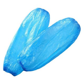 마다꾸미 일회용 위생 비닐 대용량 팔토시 100p, 투명 블루