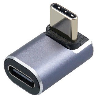 Coms USB 4.0 Type C 젠더 C타입 to C타입 MF E-Marker 상하 90도 꺾임, 1개