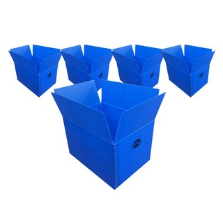 광동 손베임방지 이사박스, 블루, 5개
