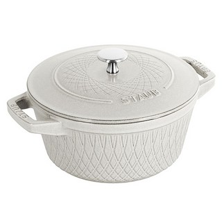 staub 電磁爐適用Twist Kokkotte, 20cm, 白松露, 1個