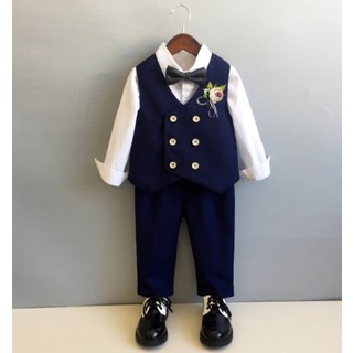 베베몽스토리 남아용 3피스 정장 세트
