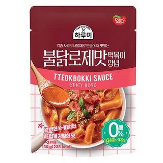 동원 하루미 불닭 로제 떡볶이 양념, 130g, 1개