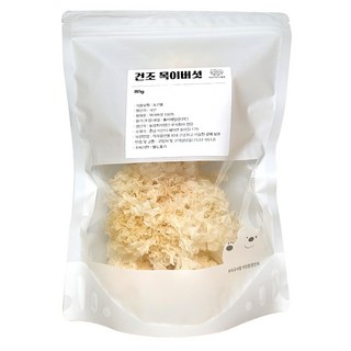 하진이네 버섯뜰에 건조 흰목이버섯, 1개, 80g
