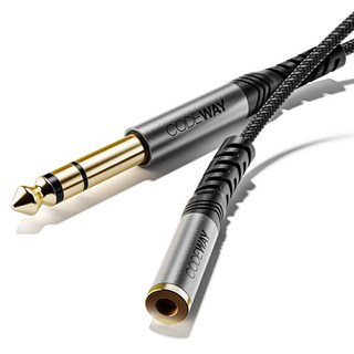 코드웨이 3.5mm to 5.5mm 스테레오 변환 젠더 그레이 0.2m, 1개, 모델 5535 4.4mm 5극 밸런스드 코드웨이 3.5mm to 5.5mm 스테레오 변환 젠더 그레이 0.2m, 1개, 모델 5535 4.4mm 5극 밸런스드