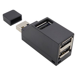 Coms USB 2.0 3포트 허브 무전원 썸타입 BT818, Black, 1개