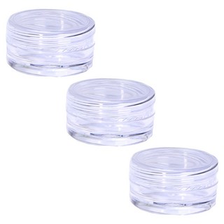 비타벨로 원형 크림 공병 여행용 화장품 소분 용기 35 x 20mm, 3개