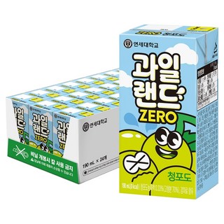 연세유업 과일랜드 제로 청포도, 24개, 190ml