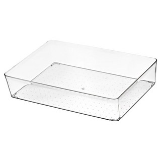 지안리빙 주방 냉장고 싱크대 서랍 정리 다용도 수납함, 투명, 1개