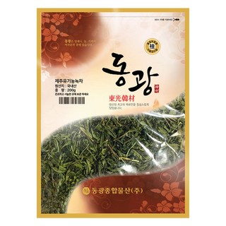 동광종합물산 제주도 유기농 녹차잎, 200g, 1개