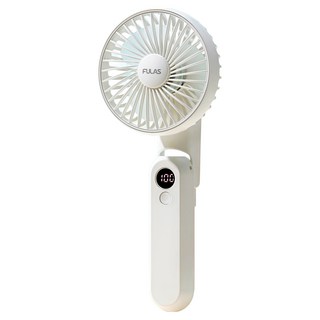 풀라스 5단 대용량 미니 휴대용 선풍기, 화이트