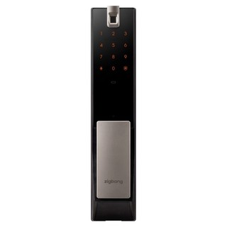 직방 와이파이 연동 지문인식 푸시풀 도어락 + 보강판 세트 Urban ZDX-U60, ZDX-U60-FNXS, 방문설치