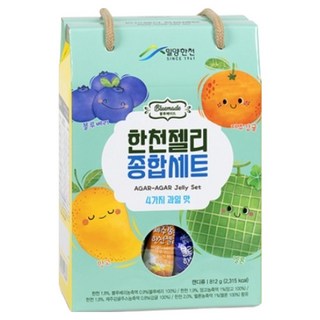 밀양한천 블루메이드 한천젤리 종합세트 4가지맛 812g, 1세트