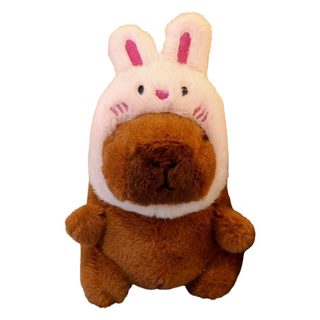 다다랜드 뚠빵한 카피바라 키링 인형 12cm, 토끼 카피바라, 1개