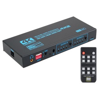 Comsmart 4K 60Hz HDMI 4x2矩陣切換器 EDID ARC音訊抽取器, 1個