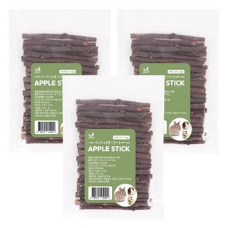 딩동펫 소동물 사과나무 스틱 100g, 3개