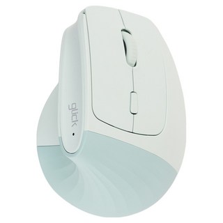 지클릭커 오피스프로 사무용 버티컬 인체공학 블루투스 무소음 무선 마우스 OP80, 그린