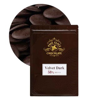 파베글라스 벨벳 다크 커버춰 리얼 초콜릿 58%, 400g, 1개