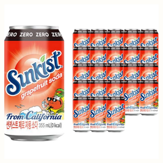 썬키스트 제로 자몽소다, 355ml, 24개 대표 이미지 - 제로 탄산음료 추천