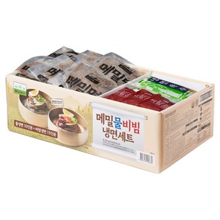 칠갑농산 메밀 물 비빔 냉면 25인분 세트, 8250g, 1세트