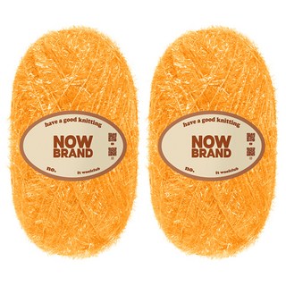 울클럽 NOWBRAND 대용량 수세미 실 100g, 143 감귤색, 2개