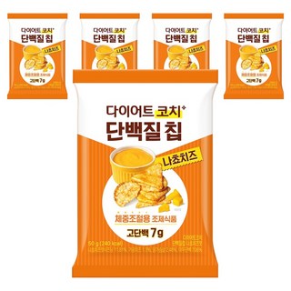 다이어트코치 종근당건강 단백질칩 나쵸치즈, 50g, 5개