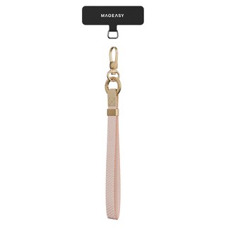 MAGEASY Wrist Strap 手腕掛繩 + 掛繩片組 15mm, 稚嫩粉, 1個