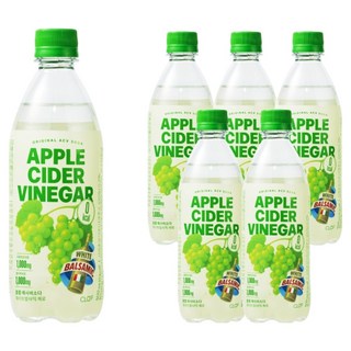 클룹 애사비소다 화이트발사믹 제로 탄산음료, 6개, 500ml