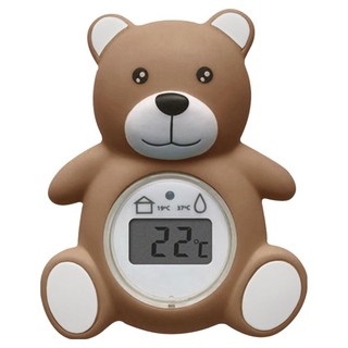 CAS 數位溫度計小熊 T4, 巧克力棕色
