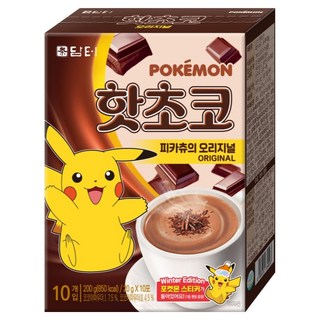 담터 포켓몬 핫초코 분말 피카츄의 오리지널, 20g, 10개입, 1개