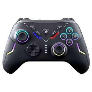 FlashFire 富雷迅 NEON 遊隼無線高效能電競手把 PC Switch iOS Android 附2.4G無線接收器 黑色, 1個, F207BK