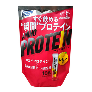 AJINOMOTO 味之素 aminoVITAL 胺基酸乳清蛋白 檸檬風味 10條, 1個, 45g
