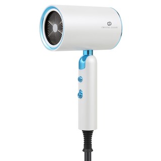 크리스탈클라우드 고출력 접이식 헤어 드라이어 CC-617 2200W, 화이트