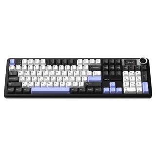 AULA 펀키스 유무선 독거미 한글 기계식 키보드, 오로라 블랙, F108Pro, 저소음 바다축