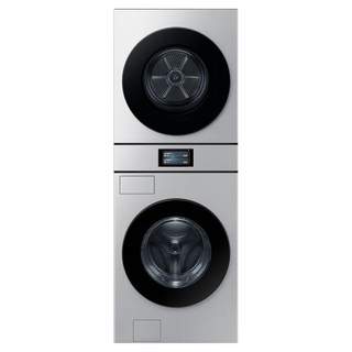 삼성전자 Bespoke AI 원바디 WF90F21GBT + 건조기 DV90F20BBT 21kg+ 20kg 방문설치, 실버스틸