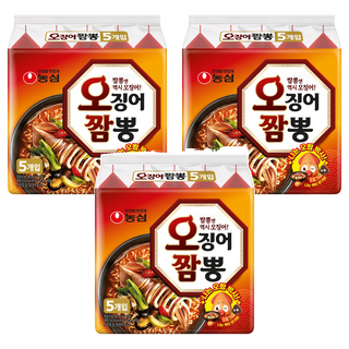 오징어짬뽕 124g, 15개 대표 이미지 - 짬뽕라면 추천