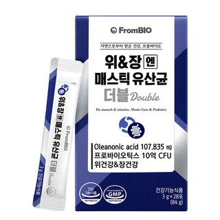 프롬바이오 위 & 장엔 매스틱 유산균 더블 28p, 1개, 84g