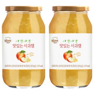 복음자리 사각사각 사과잼, 810g, 2개