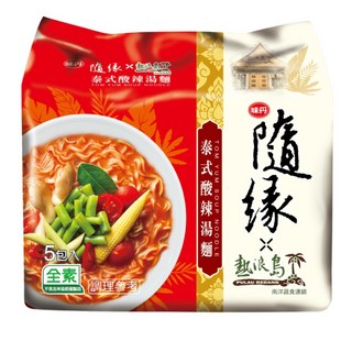 味丹 隨緣 泰式酸辣湯麵 86g, 5包