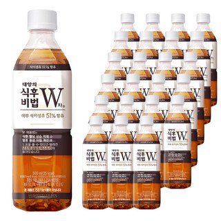 태양의 식후비법 W차, 500ml, 24개