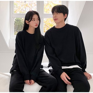 어나더디 웜데이 플리스 남녀 커플 잠옷 상하의 세트