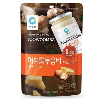 청정원 싱글 파우치 머쉬룸 투움바 파스타 소스, 150g, 1개