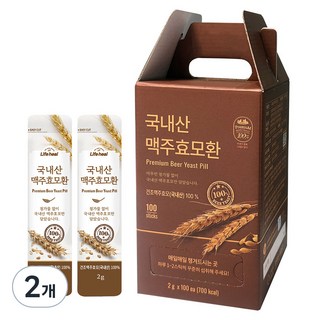 유기농마루 국내산 맥주효모환 100포, 200g, 2개