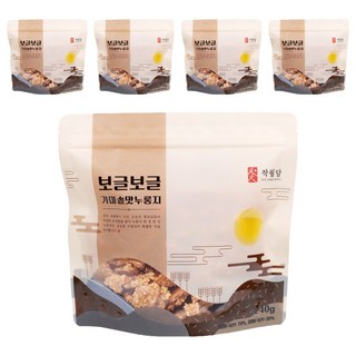 작월담 보글보글 끓여먹는 가마솥 맛 누룽지, 240g, 5개
